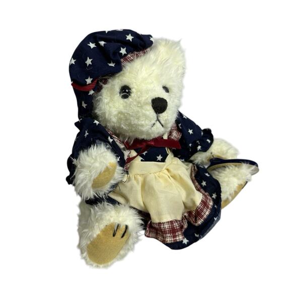 Pickford Bear OPAL Brass Button Bear Collection Patriotic Plush Vintage 1996 - Picture 2 of 8